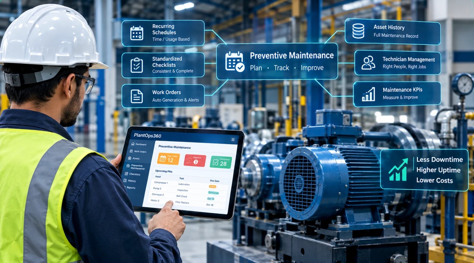 7 Preventive Maintenance Challenges Plant Managers Face and How Software Helps